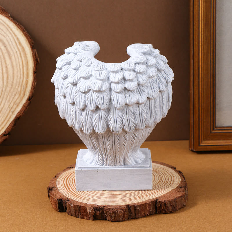 christiandiscipleshop Minimalist Style Resin White Angel Wings Lamp Desktop Decorations Ornament