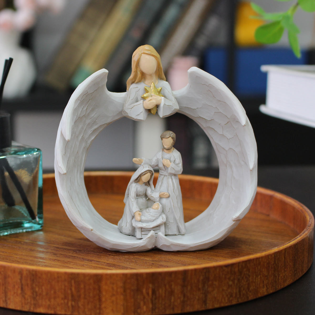 Christiandiscipleshop Classic Style Resin Nativity Scene Lamp Desktop Decorations Ornament