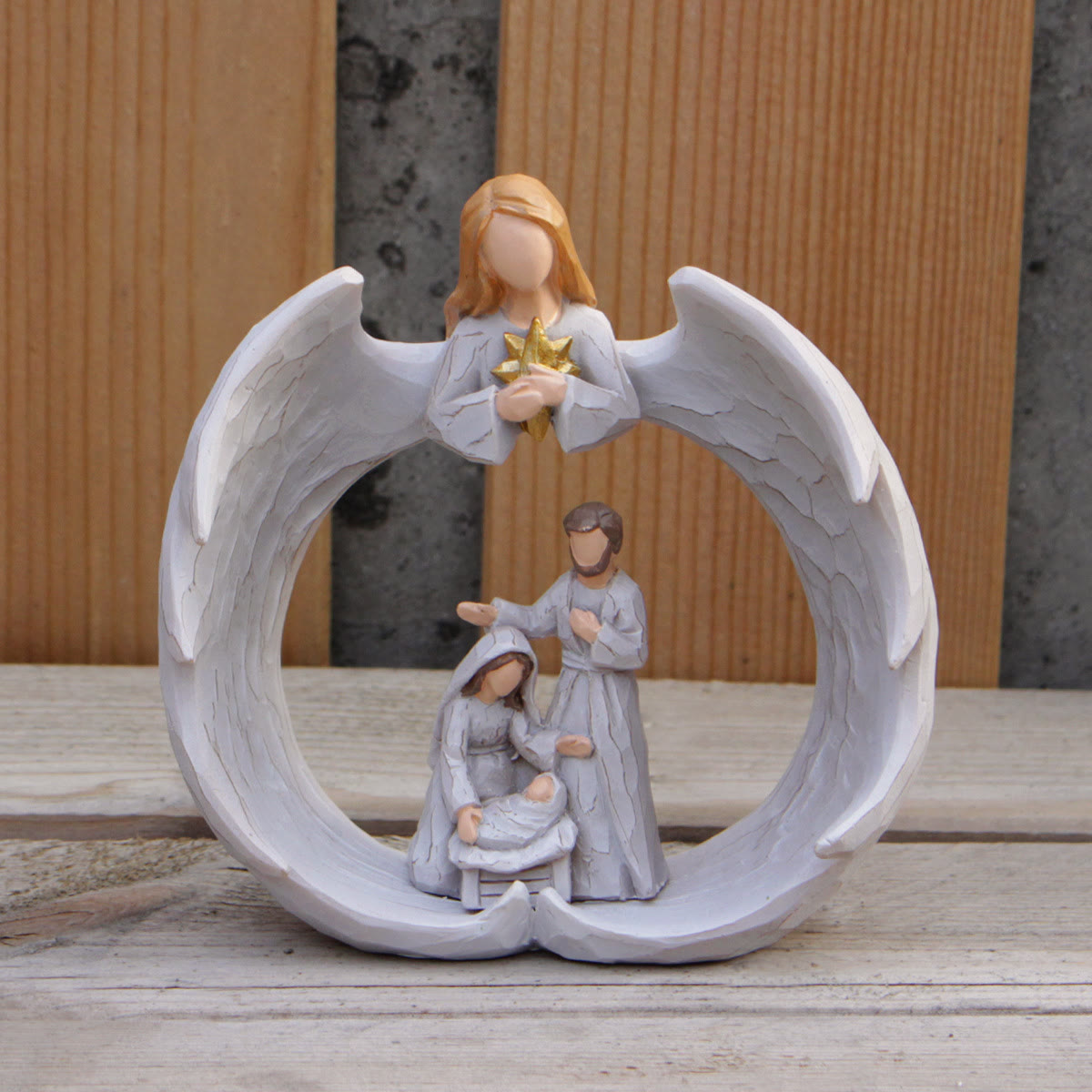 Christiandiscipleshop Classic Style Resin Nativity Scene Lamp Desktop Decorations Ornament