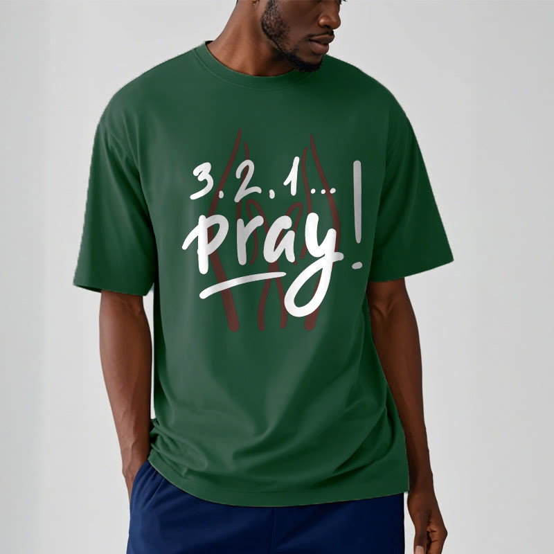 Christiandiscipleshop Quotation Style Inspirational Prayer Short Sleeve Washed T-shirt