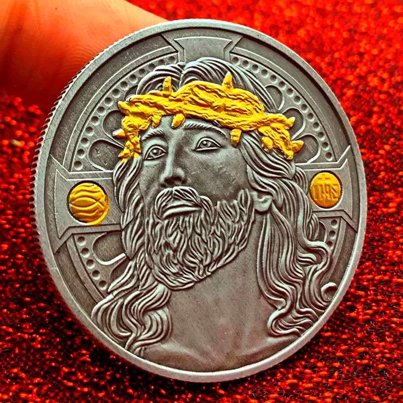 Christiandiscipleshop Classic Style the Jesus Crown of Thorns Protection Strengthen Connection Coin