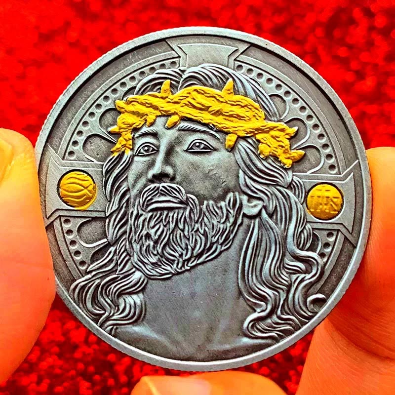Christiandiscipleshop Classic Style the Jesus Crown of Thorns Protection Strengthen Connection Coin