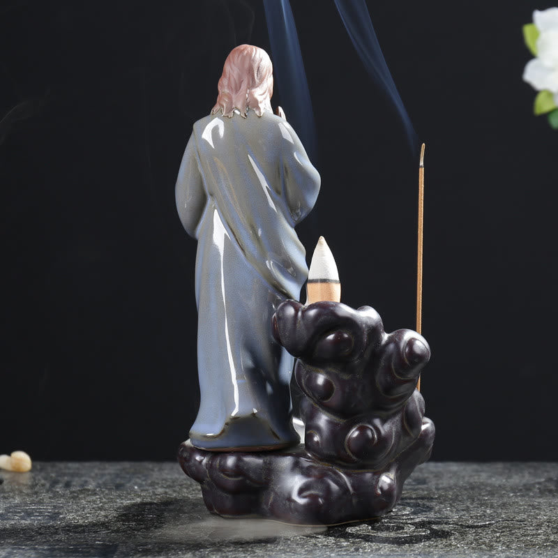 Christiandiscipleshop Classic Style Virgin Mary Jesus Incense Burner Desktop Decorations Ornament