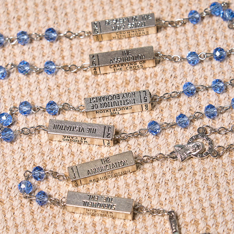christiandiscipleshop The Mysteries Rosary Engraved Mystery Bar