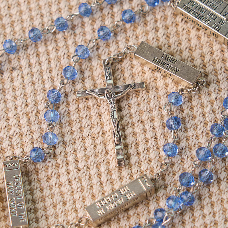 christiandiscipleshop The Mysteries Rosary Engraved Mystery Bar