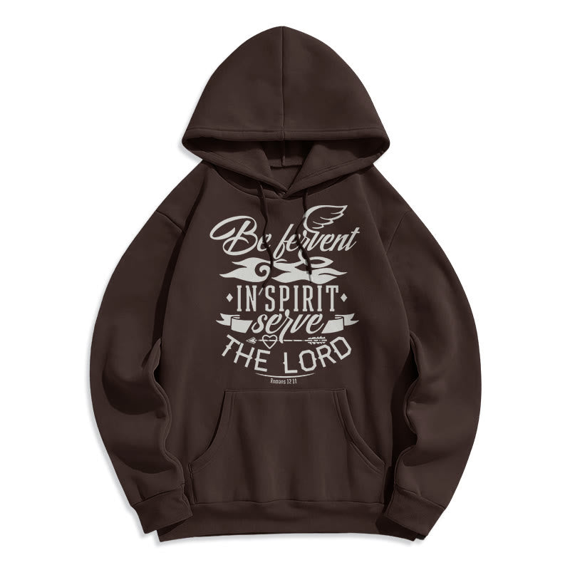 christiandiscipleshop Modern Style Be Fervent In Spirit Fleece Lined Polyester Hoodie