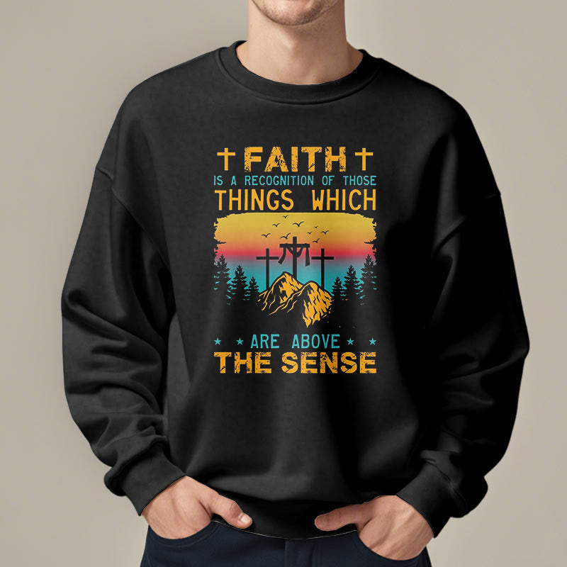 Christiandiscipleshop Colored Style Faith Is A Recognition Fleece Lined Polyester Sweatshirt