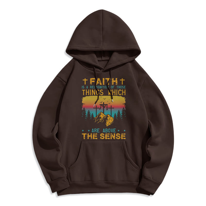Christiandiscipleshop Colored Style Faith Is A Recognition Fleece Lined Polyester Hoodie
