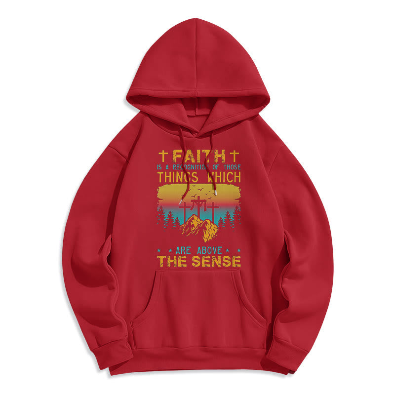 Christiandiscipleshop Colored Style Faith Is A Recognition Fleece Lined Polyester Hoodie