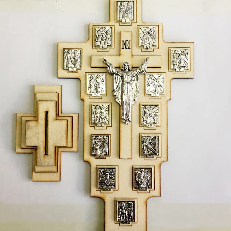 Christianartworkshop Classic Style Crafted Crucifix Cross Jesus Figure Desktop Decorations Ornament