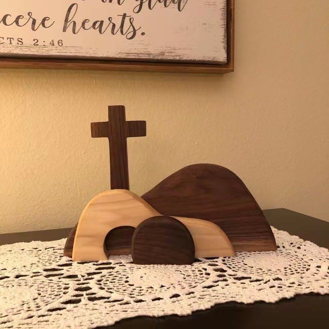 Christiandiscipleshop Classic Style The Empty Tomb Resurrection Scene Desktop Decorations Ornament