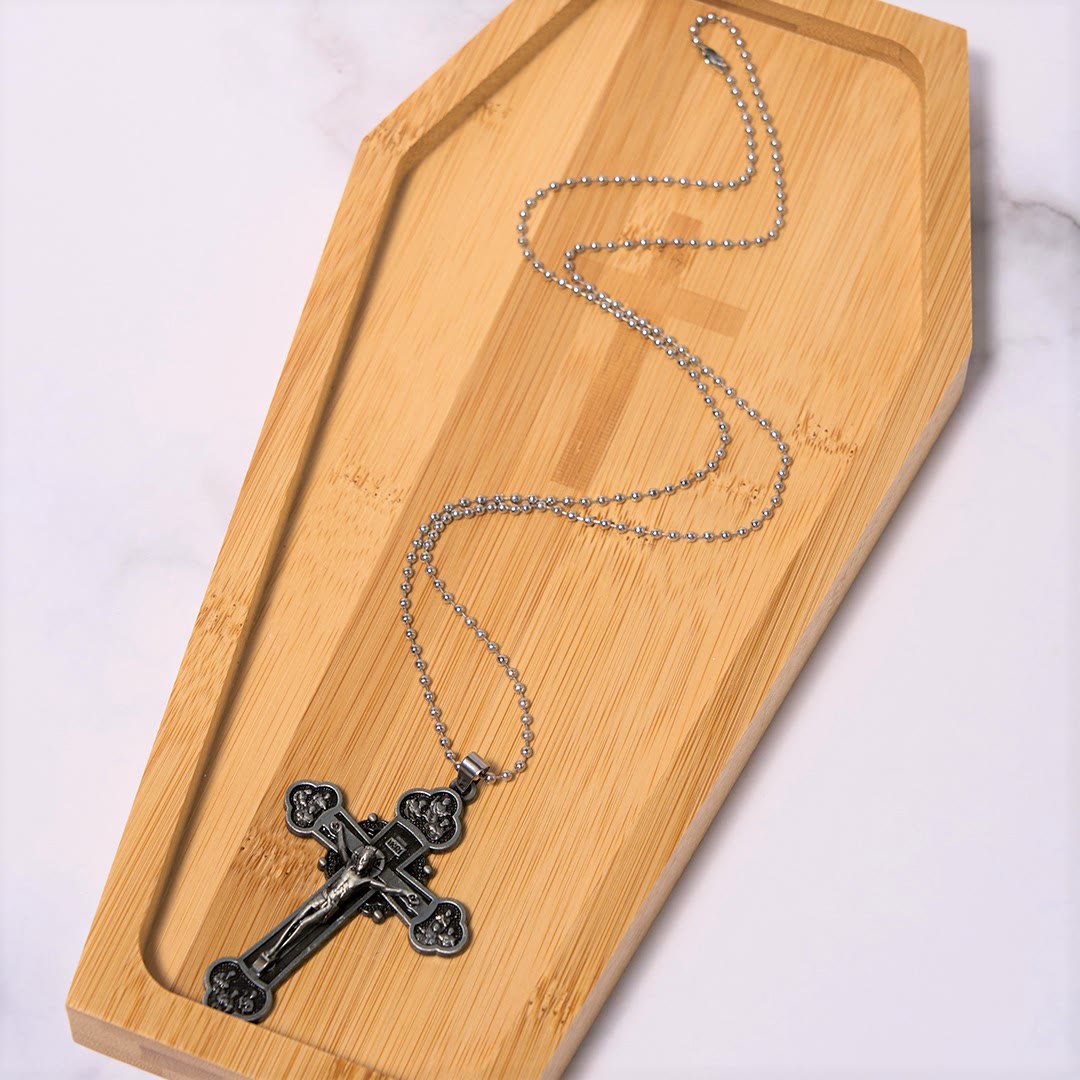 Christiandiscipleshop Classic Style Multicolor Craft Alloy Crucifix Faith Pendant Necklace