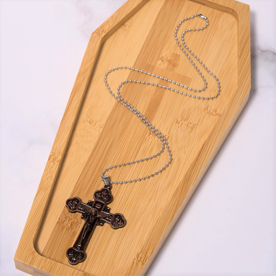 Christiandiscipleshop Classic Style Multicolor Craft Alloy Crucifix Faith Pendant Necklace