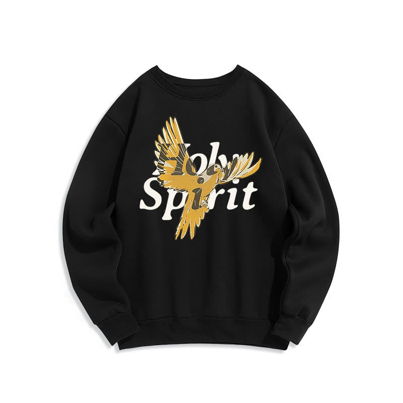 Christiandiscipleshop Classic Style Holy Spirit Flying Dove Fleece Lined Polyester Sweatshirt