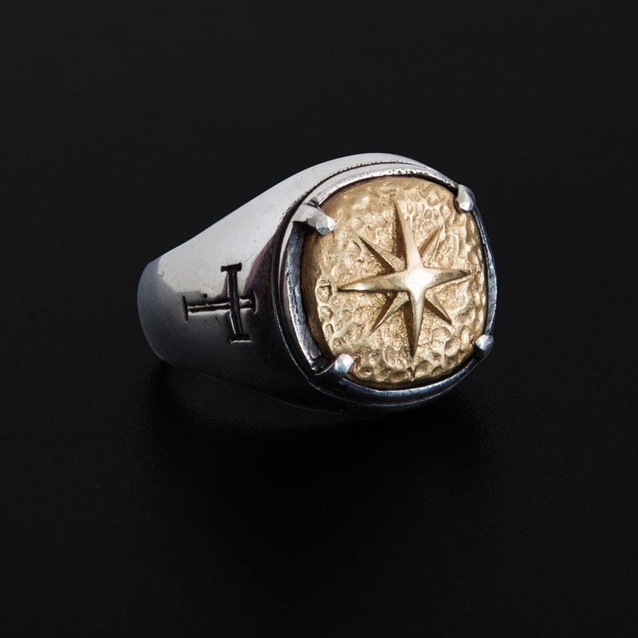 Christiandiscipleshop Classic Style Star of Bethlehem Cross Sacred Blessing Ring