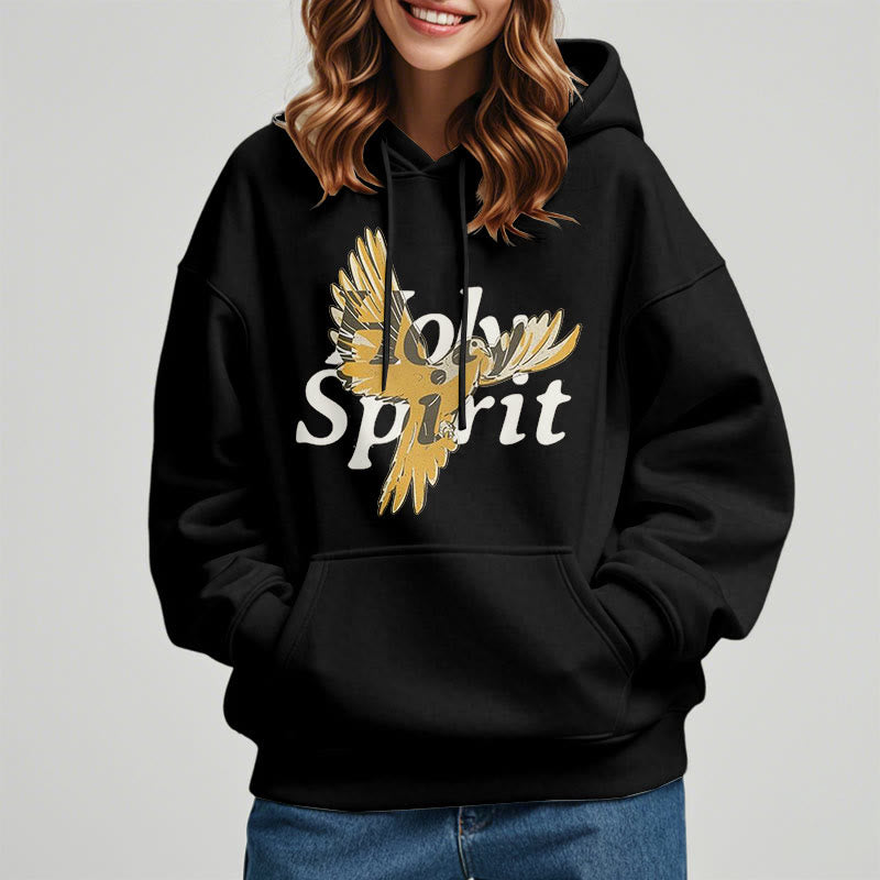 Christiandiscipleshop Classic Style Holy Spirit Flying Dove Fleece Lined Polyester Hoodie