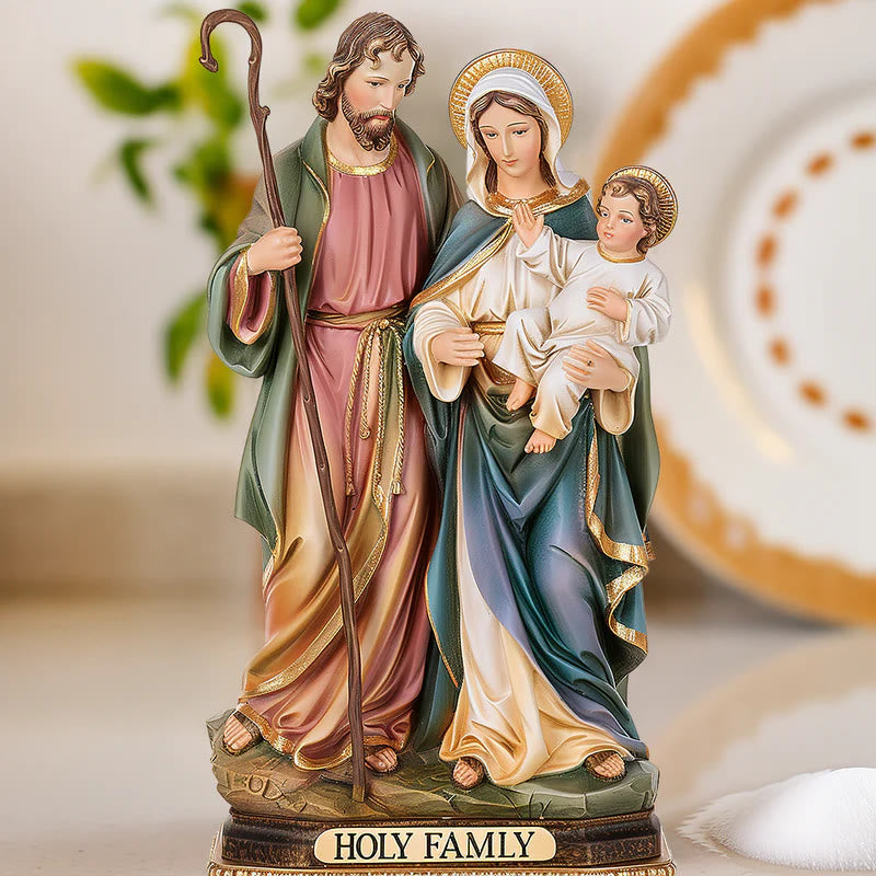Christiandiscipleshop Classic Style The Holy Family Figurine Resin Desktop Decorations Ornament