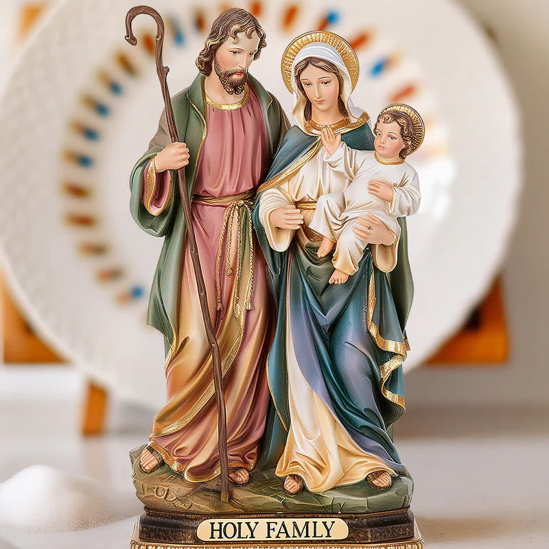 Christiandiscipleshop Classic Style The Holy Family Figurine Resin Desktop Decorations Ornament