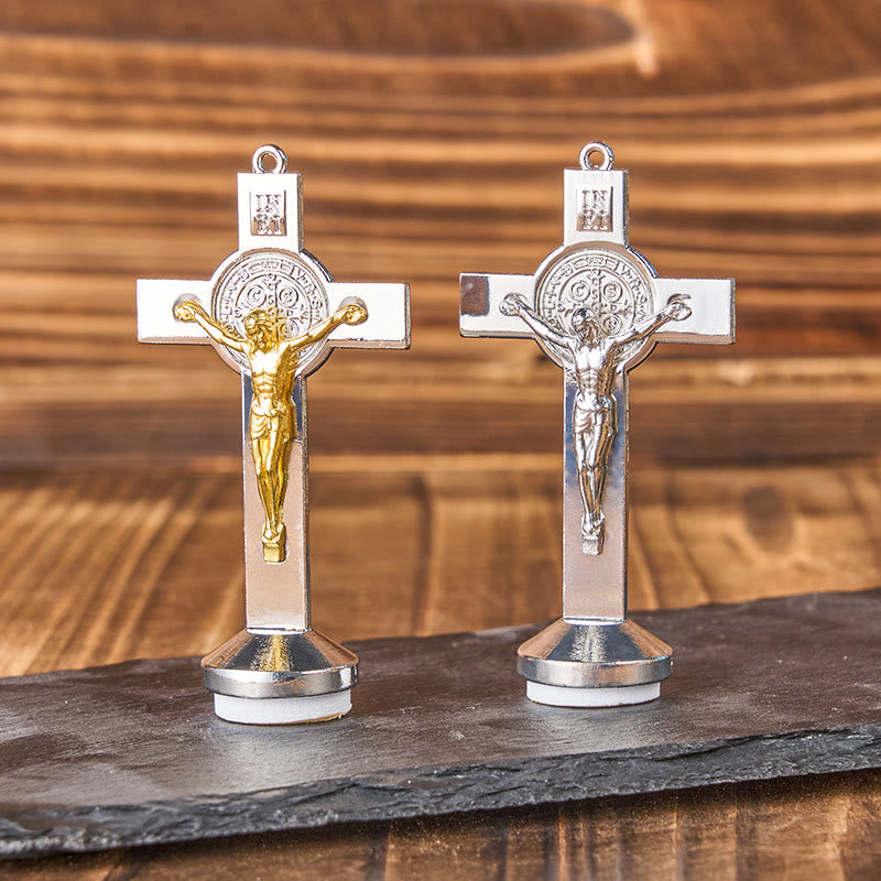 Christiandiscipleshop Classical Traditional Alloy St. Benedict Cross Crafted Ornament