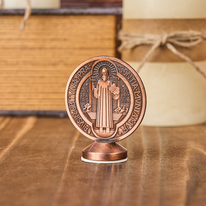 Christiandiscipleshop Classical Traditional Alloy St. Benedict Symbol Small Exquisite Crafted Ornament (6 colors)
