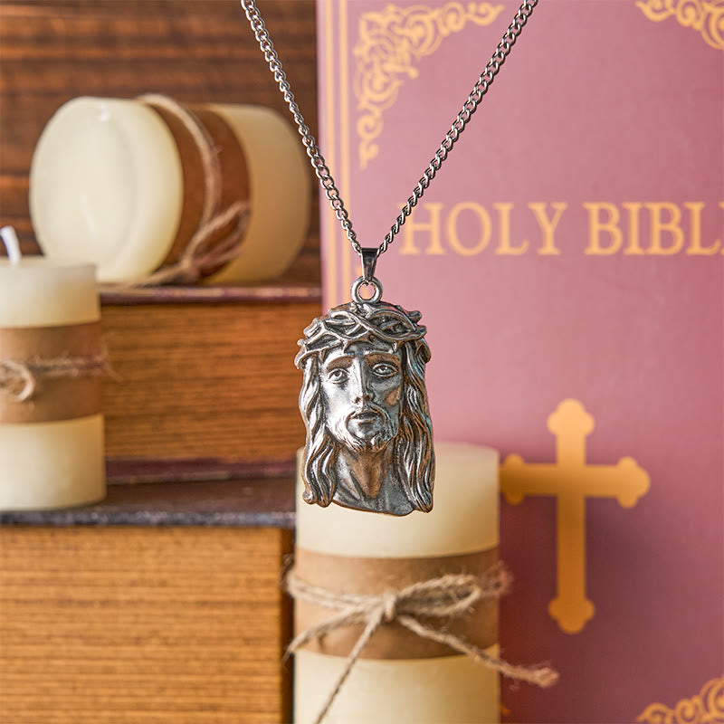 Christiandiscipleshop Realistic Style Crown of Thorns Jesus Blessed Faith Pendant Necklace