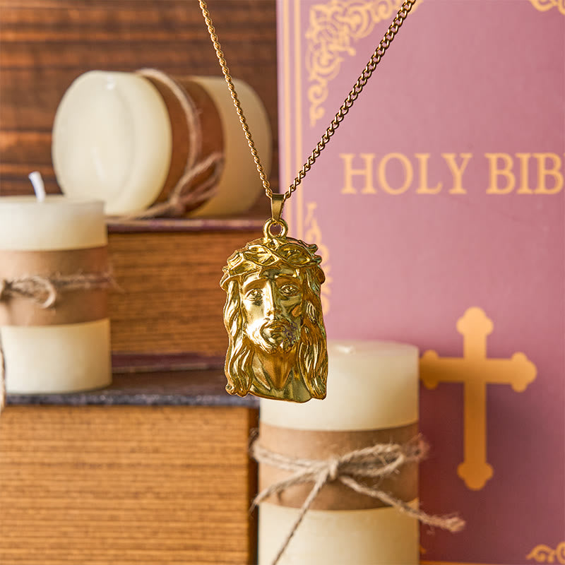 Christiandiscipleshop Realistic Style Crown of Thorns Jesus Blessed Faith Pendant Necklace