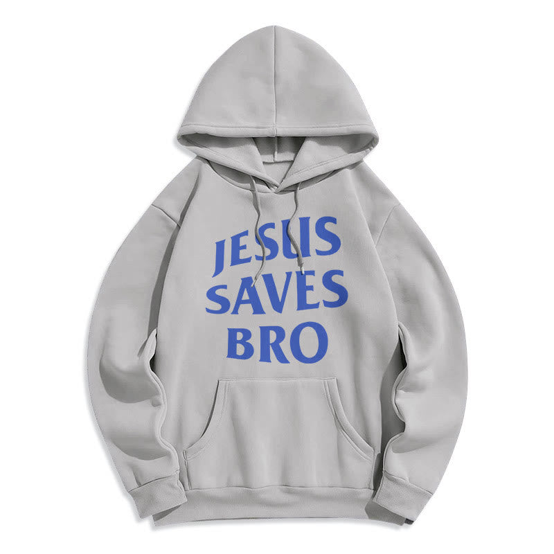 Christiandiscipleshop Quotation Style Jesus Saves Bro Proud Faith Fleece Lined Polyester Hoodie