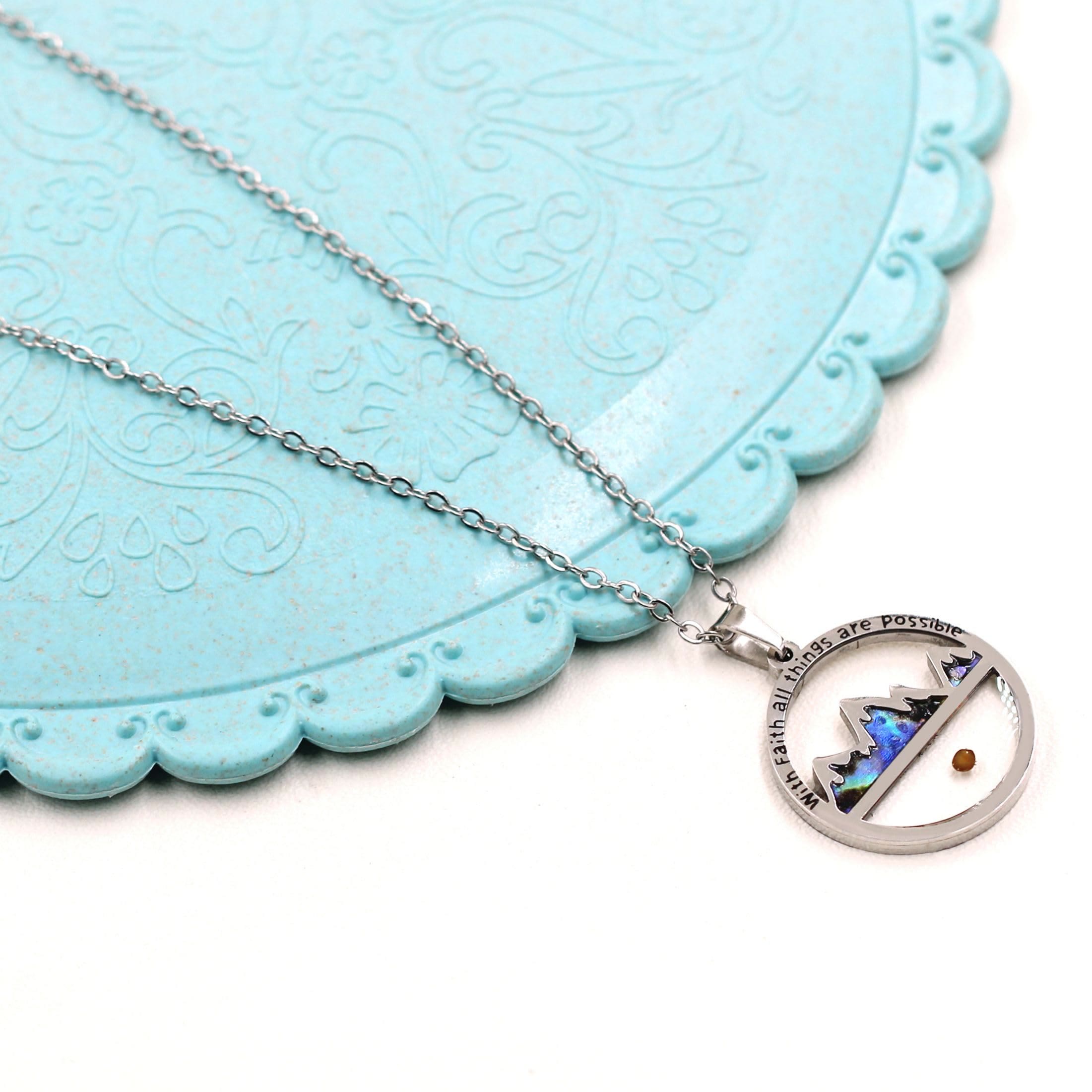 Christiandiscipleshop Classic Style Mustard Seed With Faith All Things Are Possible Pendant Necklace