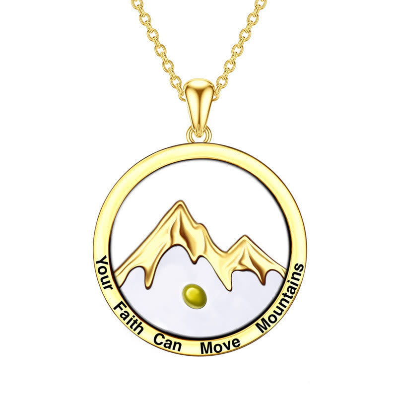 christiandiscipleshop Modern Style Mustard Seed Mountain Faith Pendant Necklace