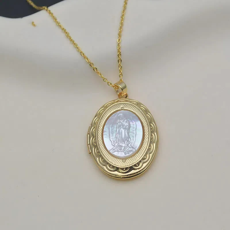 Christiandiscipleshop Classic Style Our Lady of Guadalupe Locket Pendant Necklace