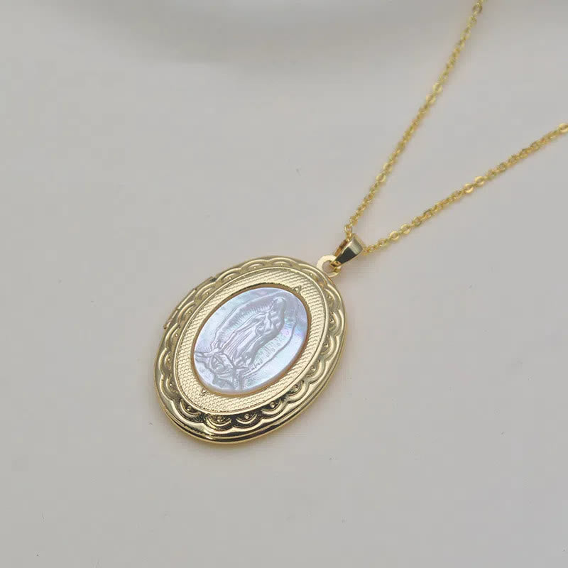 Christiandiscipleshop Classic Style Our Lady of Guadalupe Locket Pendant Necklace