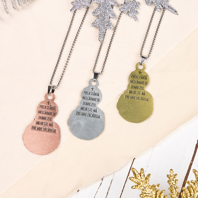Christiandiscipleshop Classic Style Madonna And Child Faith Symbol Pendant Necklace
