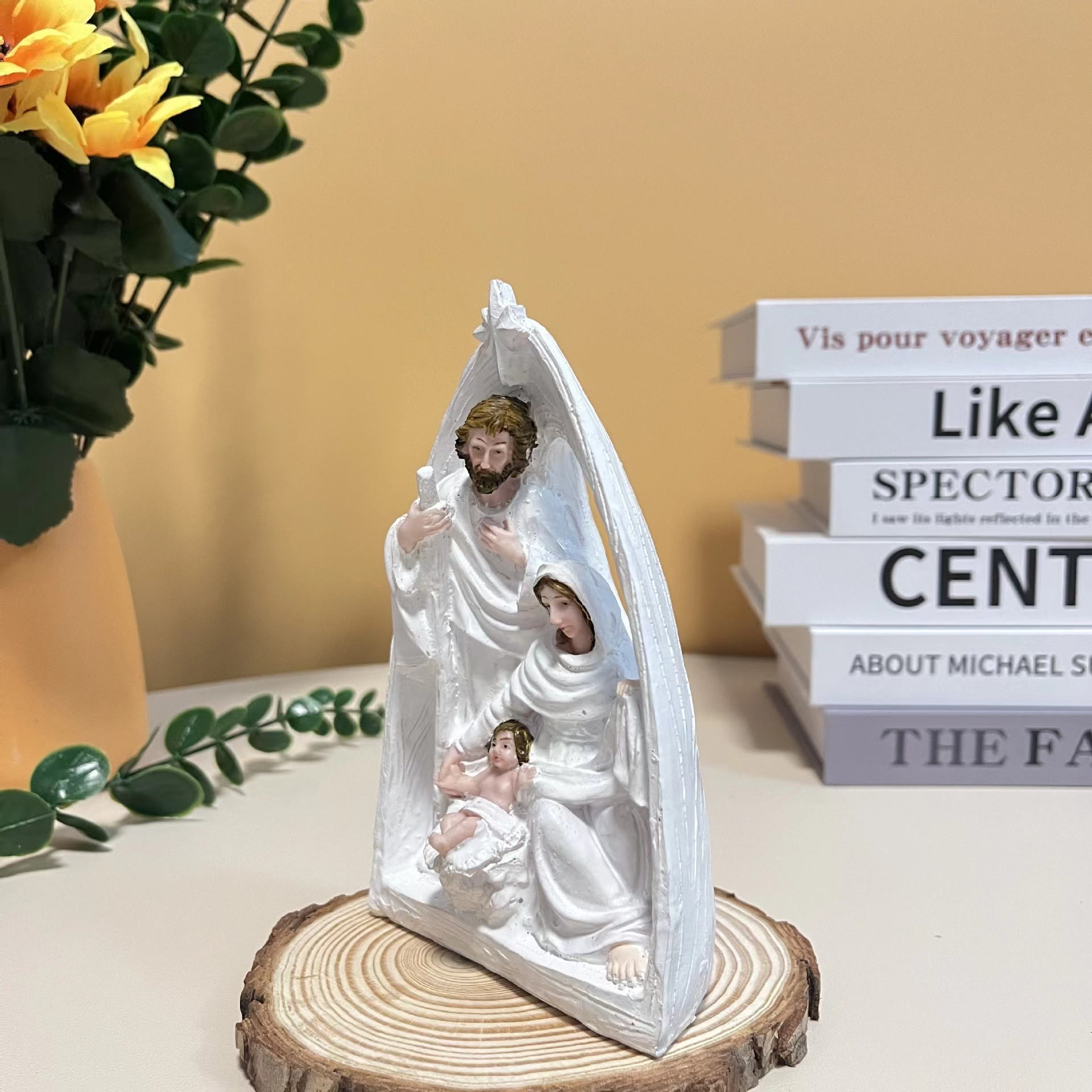 Christiandiscipleshop Classic Style Holy Family Nativity Scene Desktop Decorations Ornament