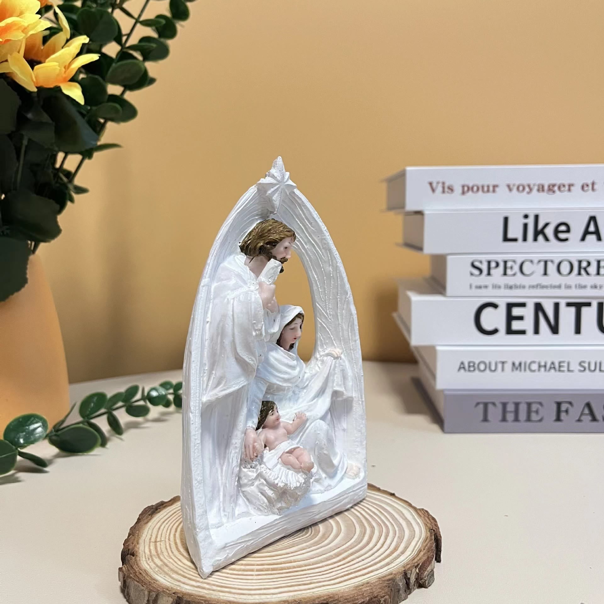 Christiandiscipleshop Classic Style Holy Family Nativity Scene Desktop Decorations Ornament