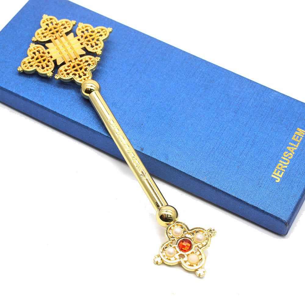 Christiandiscipleshop Classic Style Jerusalem Devine Faith Blessing Hand Cross