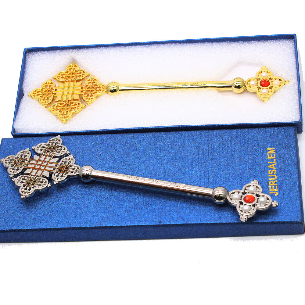 Christiandiscipleshop Classic Style Jerusalem Devine Faith Blessing Hand Cross