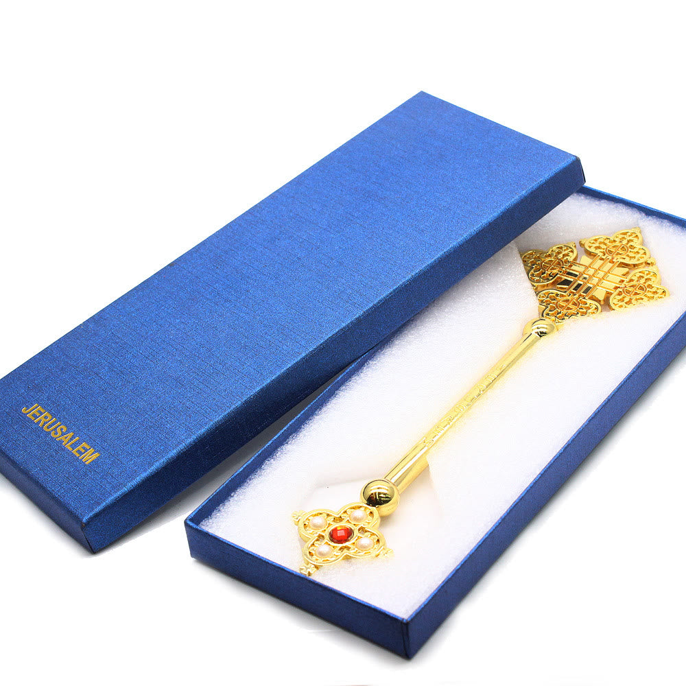 Christiandiscipleshop Classic Style Jerusalem Devine Faith Blessing Hand Cross