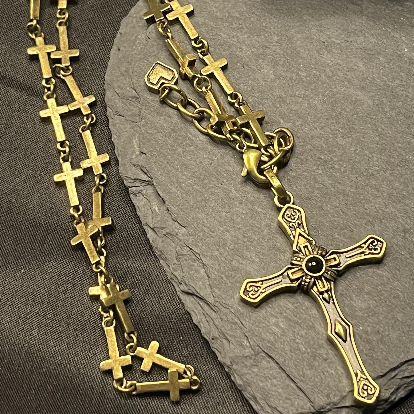 Christiandiscipleshop Modern Style Sacred Salvation Cross Pendant Necklace