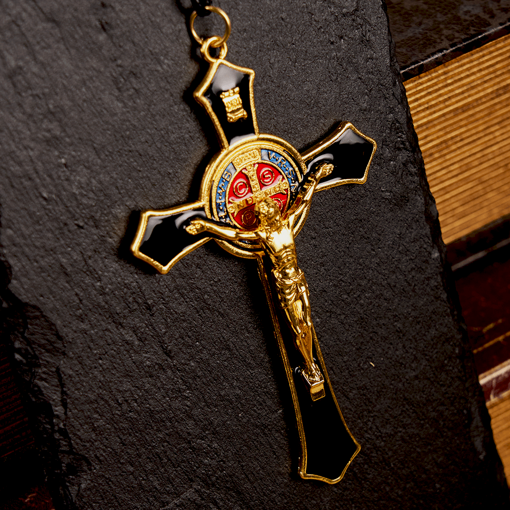 Christiandiscipleshop Classic Style Red/Blue Crafted Crucifix Big Size Pendant Necklace(5 color)