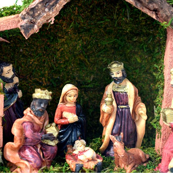 Christiandiscipleshop Classic Style Nativity Scene Jesus Birth Statue Desktop Decorations Ornament