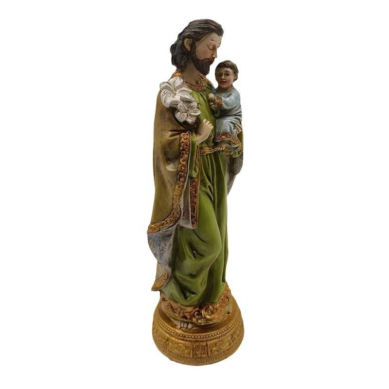 Christiandiscipleshop Classic Style St. Joseph Holding Child Jesus Desktop Decorations Ornament