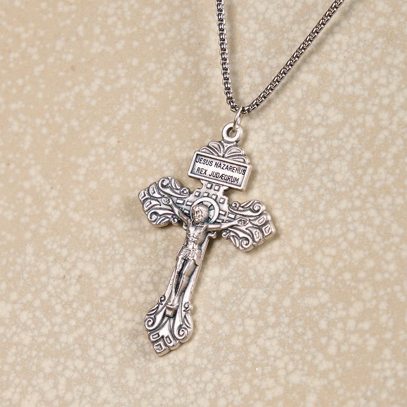 Christiandiscipleshop Classic Style Divine Crafted Crucifix Jesus Cross Pendant Necklace