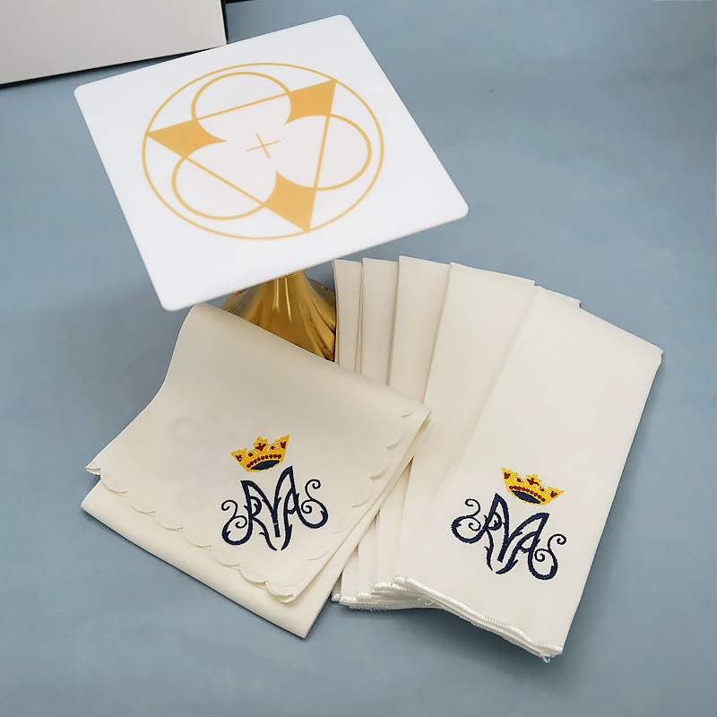 Christiandiscipleshop Classic Style Divine Our Lady's Crown Altar Linen Set