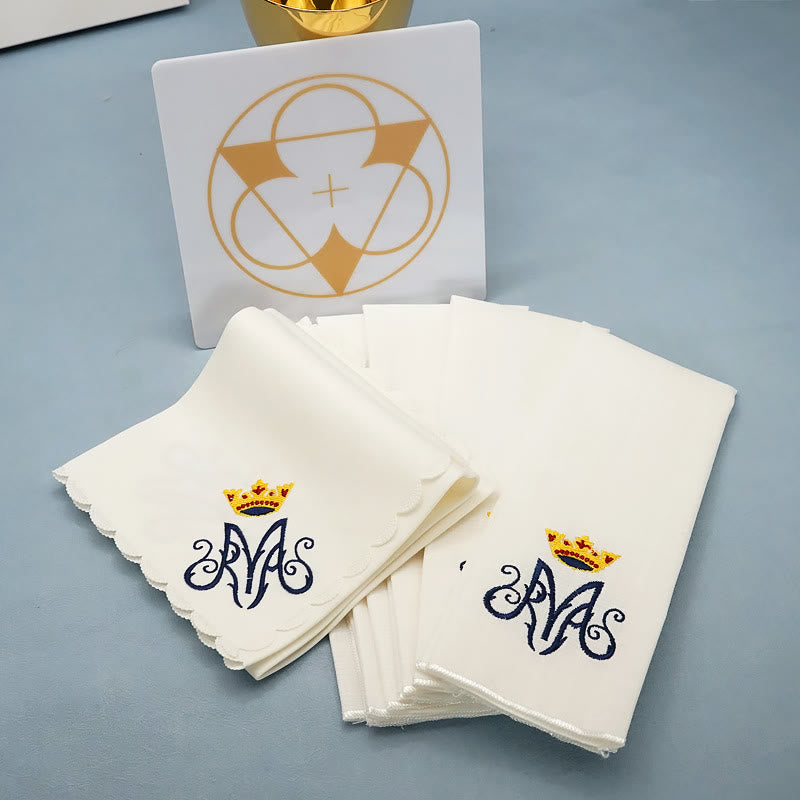 Christiandiscipleshop Classic Style Divine Our Lady's Crown Altar Linen Set