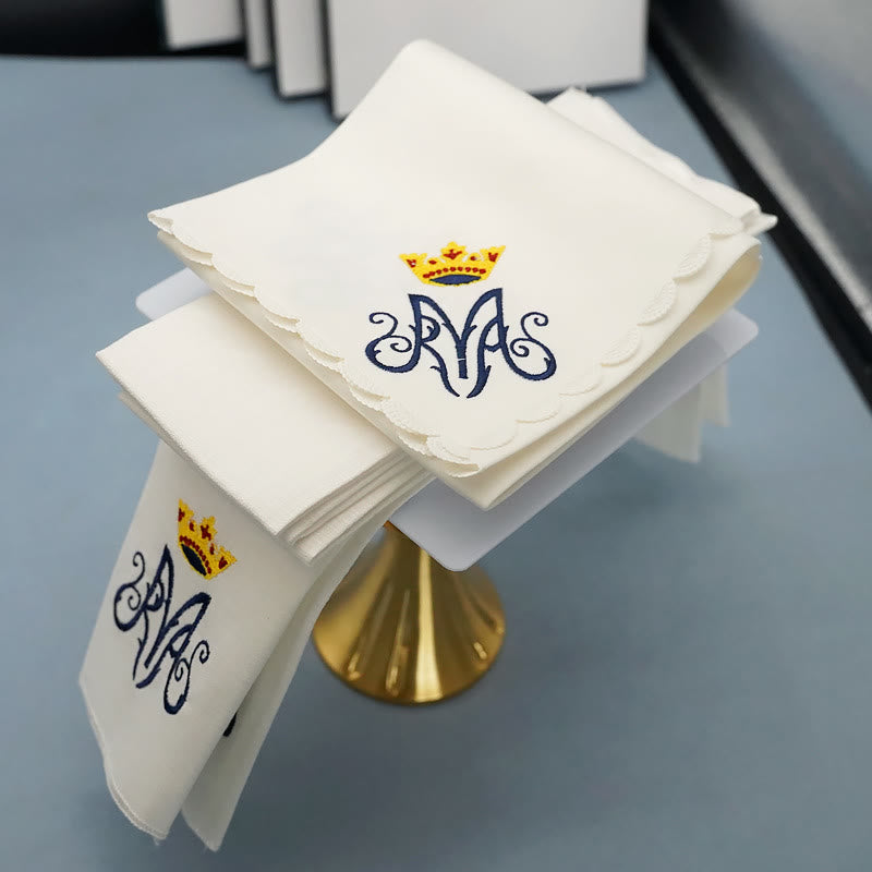 Christiandiscipleshop Classic Style Divine Our Lady's Crown Altar Linen Set