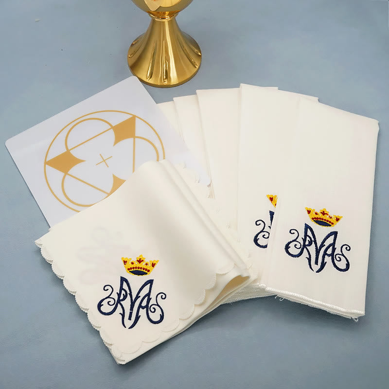 Christiandiscipleshop Classic Style Divine Our Lady's Crown Altar Linen Set