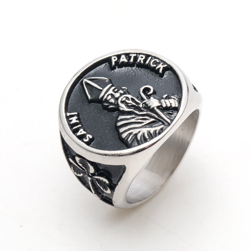 Christiandiscipleshop Classic Style Saint Patrick Stainless Steel Ring