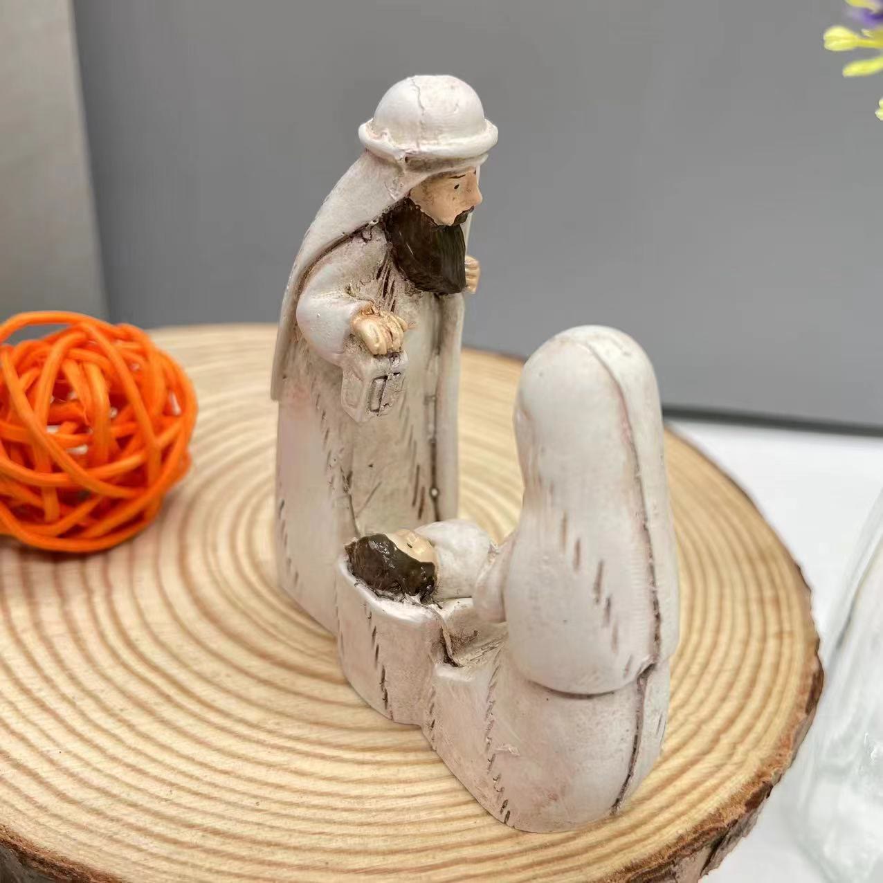 Christiandiscipleshop Classic Style Harmonious Nativity Scene Holy Family Desktop Decorations Ornament