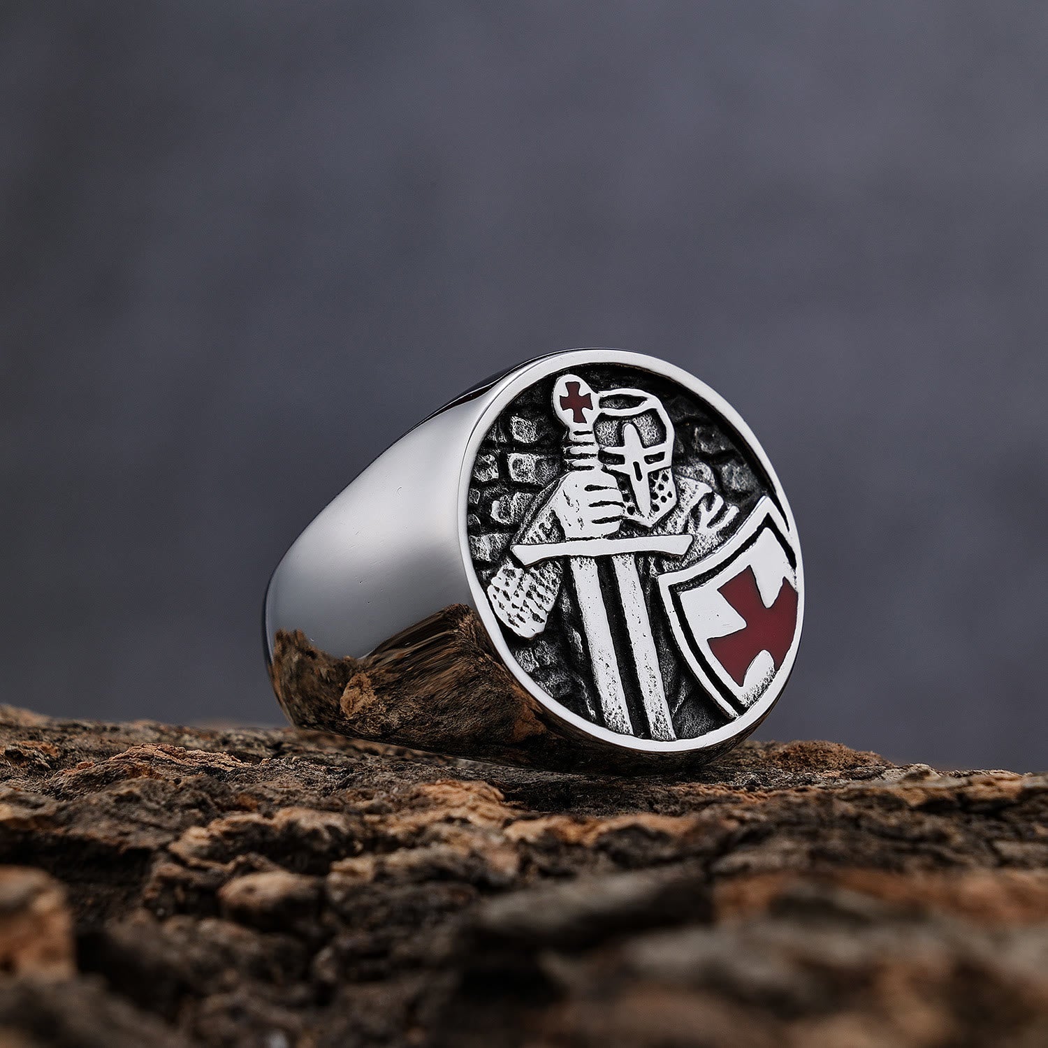 Christiandiscipleshop Retro Classic Style Knights Templar Cross Divine Faith Ring