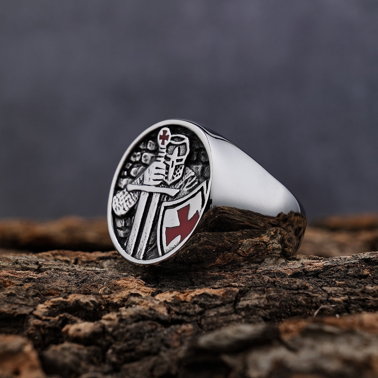 Christiandiscipleshop Retro Classic Style Knights Templar Cross Divine Faith Ring